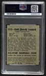 1948 Leaf #113 Dutch Leonard Back Thumbnail