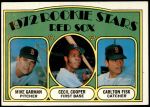 1972 Topps #79   -  Carlton Fisk / Cecil Cooper / Mike Garman Red Sox Rookies Front Thumbnail