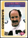 1978 Topps #160  Cliff Harris  Front Thumbnail