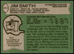 1978 Topps #411  Jim Smith  Back Thumbnail