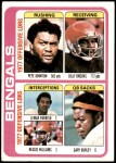 1978 Topps #505   -  Pete Johnson / Billy Brooks / Lemar Parrish / Reggie Williams / Gary Burley Bengals Leaders & Checklist Front Thumbnail