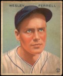 1933 Goudey #218  Wes Ferrell  Front Thumbnail