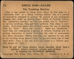 1941 Uncle Sam #13   The Training Station Back Thumbnail