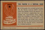 1954 Bowman Power for Peace #86   This Fighter is Vertical Riser Back Thumbnail