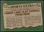 1976 Topps Traded #211 T Clay Carroll  Back Thumbnail