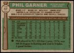 1976 Topps #57  Phil Garner  Back Thumbnail