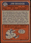 1973 Topps #294  Jim Skaggs  Back Thumbnail