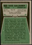 1975 Topps #379  Dave Gallagher  Back Thumbnail