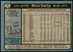 1980 Topps #46  Rico Carty  Back Thumbnail