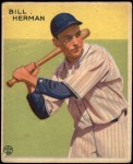 1933 Goudey #227  Billy Herman  Front Thumbnail