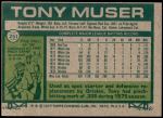 1977 Topps #251  Tony Muser  Back Thumbnail