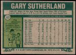 1977 Topps #307  Gary Sutherland  Back Thumbnail