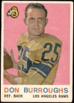 1959 Topps #59  Don Burroughs  Front Thumbnail