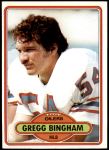 1980 Topps #518  Gregg Bingham  Front Thumbnail