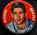 1956 Topps Pins  Gene Conley  Front Thumbnail