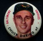 1956 Topps Pins  Chuck Diering  Front Thumbnail