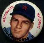 1956 Topps Pins  Chuck Stobbs  Front Thumbnail