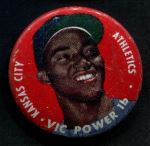 1956 Topps Pins  Vic Power  Front Thumbnail