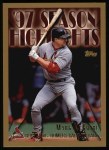 1998 Topps #478   -  Mark McGwire Highlights Front Thumbnail