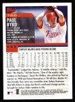 2000 Topps #166  Paul Byrd  Back Thumbnail