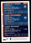 2000 Topps #207   -  Lance Berkman / Corey Patterson / Roosevelt Brown Prospects Back Thumbnail