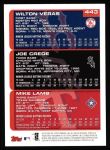 2000 Topps #443   -  Mike Lamb / Joe Crede / Wilton Veras Prospects Back Thumbnail