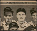 1935 Goudey 4-in-1  Joe Vosmik / Bill Knickerbocker / Mel Harder / Lefty Stewart  Back Thumbnail