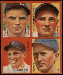 1935 Goudey 4-in-1  Joe Vosmik / Bill Knickerbocker / Mel Harder / Lefty Stewart  Front Thumbnail