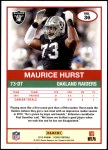 2019 Score #36  Maurice Hurst  Back Thumbnail