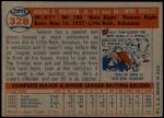 1957 Topps #328 Brooks Robinson Back Thumbnail