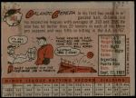 1958 Topps #343 Orlando Cepeda Back Thumbnail