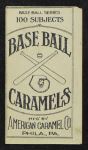 1909 E90-1 American Caramel  Harry Lumley  Back Thumbnail