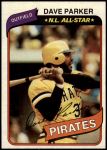 1980 Topps #310  Dave Parker  Front Thumbnail