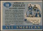 1955 Topps #10  Bill Dudley  Back Thumbnail