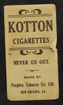 1911 T216 Peoples Tobacco PHL Otto Knabe  Back Thumbnail