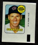 1969 Topps Decals  Frank Howard  Front Thumbnail