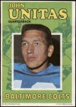 1971 Topps Football Posters #29  Johnny Unitas  Front Thumbnail