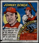 1979 Topps Comics #21  Johnny Bench  Front Thumbnail