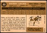 1960 Topps #44  Bobby Locke  Back Thumbnail