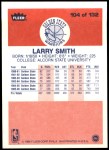 1986 Fleer #104  Larry Smith  Back Thumbnail
