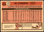 1981 O-Pee-Chee #123  Al Cowens  Back Thumbnail