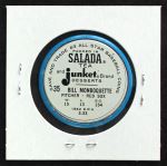 1963 Salada Metal Coins #35  Bill Monbouquette  Back Thumbnail