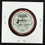 1963 Salada Metal Coins #4  Sandy Koufax  Back Thumbnail