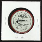 1963 Salada Metal Coins #21  Willie Davis  Back Thumbnail
