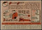 1958 Topps #343 Orlando Cepeda Back Thumbnail