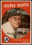 1959 Topps #10  Mickey Mantle  Front Thumbnail