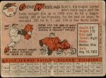 1958 Topps #398  Gene Woodling  Back Thumbnail