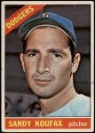 1966 Topps #100 Sandy Koufax Front Thumbnail