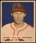 1949 Bowman #158  Harry Brecheen  Front Thumbnail