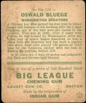 1933 Goudey #159  Ossie Bluege  Back Thumbnail